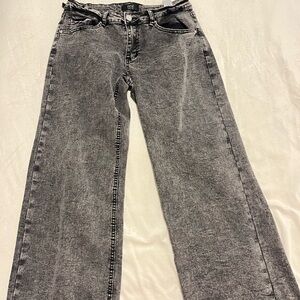 low rise black baggy jeans